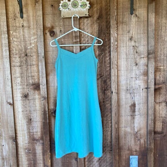 Patagonia V-neck Sleeveless Vitality Shelf-bra Athletic Organic Cotton Dress - Picture 3 of 7